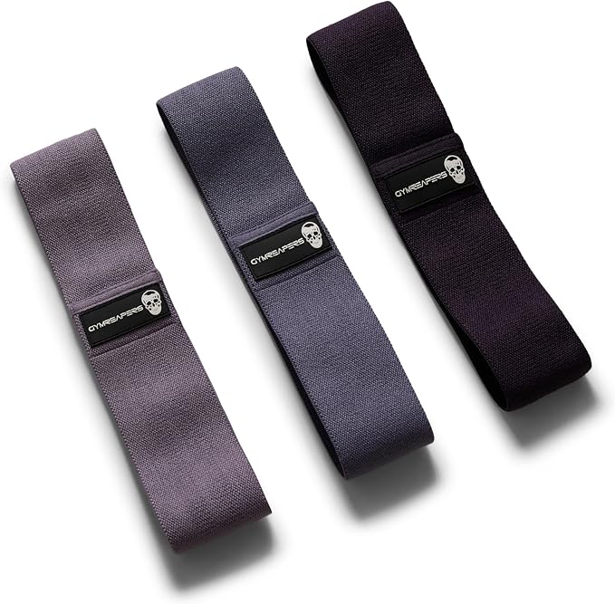 Hip Bands for Booty Workouts | Non Slip Fabric Band Set with 3 Levels - Resistance Bands for Legs & Hip - for Men & Women