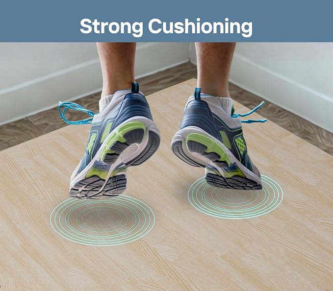 Art3d 96 Sq.Ft Eva Puzzle Exercise Mats, 24"x24" x 1/2" Thick Foam Interlocking Tiles for Flooring, Workout, Gym Equipments, Pack of 24, White Oak