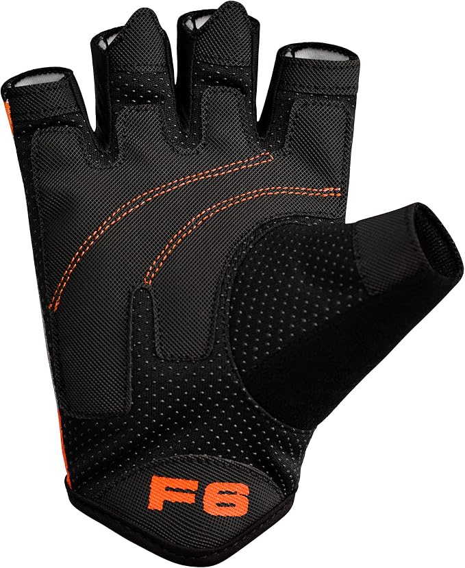 RDX Weight Lifting Gloves Women Fitness Workout, Anti Slip Padded Palm Grip Protection, Elasticated Breathable, Powerlifting Gym Bodybuilding Strength Training, Half Finger, Cycling Calisthenics