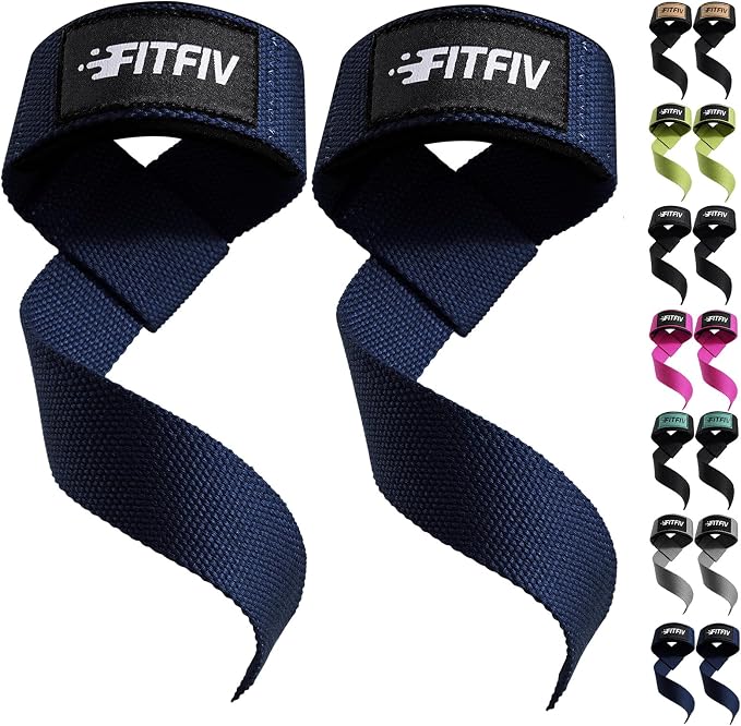 Lifting Straps for Weightlifting, Lifting Wrist Straps for Gym Strength Training, Neoprene-padded Wrist Cushion - Men & Women