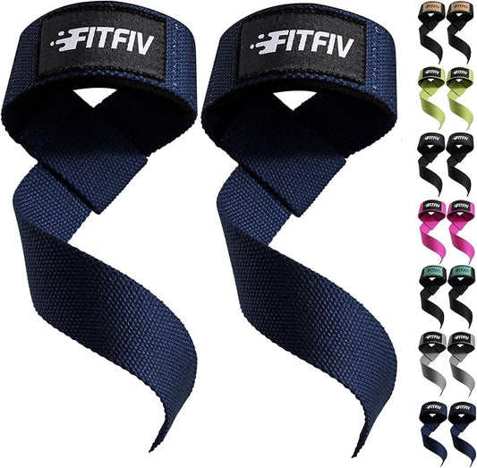 Lifting Straps for Weightlifting, Lifting Wrist Straps for Gym Strength Training, Neoprene-padded Wrist Cushion - Men & Women