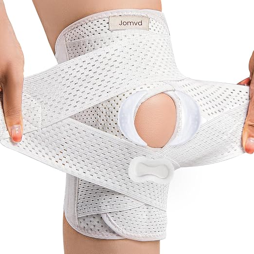 JOMVD Knee Brace with Side Stabilizers for Meniscus Tear, Knee Pain, Breathable Knee Support for Arthritis, ACL,MCL, Pain Relief, Injury Recovery, Women and Men,XX-Large