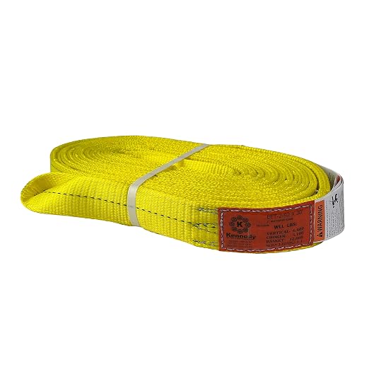 Kennedy Wire Rope & Sling Co. 2" x 30' 2-Ply Twist Eye Polyester Lifting Sling (Various Sizes in Listing) Made in The USA