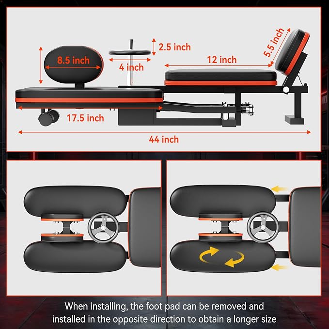 Rigel Leg Stretcher, 220LBS Leg Stretch Machine, Heavy Duty Steel Frame Equipment Splits Machine, Leg Stretching Training Machine for Home Gym Split Machine Training Fitness