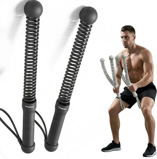 PROIRON Cordless Battle Rope Weighted Ropeless Battle Ropes for Home Gym Workout Exercise Rope for HIT Training Rope for Men & Women Black