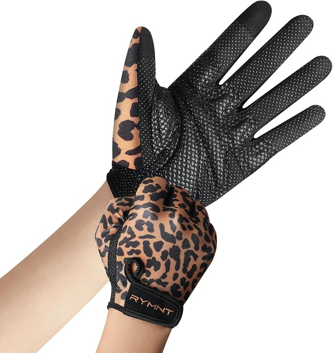 Full Finger Workout Gloves Women Men - Weight Lifting Gloves Full Palm Grip | Grip Gloves for Gym, Fitness, Exercise, Weightlifting, Rowing, Dumbbells, Kettlebell, Cycling, Driving, Biking, Womens Work