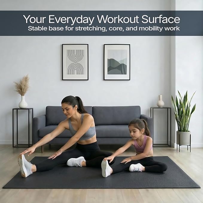 Flooring Inc's 1/4" Thick Tough Rubber Flooring Roll | Flexible Recycled Rubber Floor Mats for Home Gym | Heavy Duty Rubber Mat for Home Gyms, Sheds, Horse Stall Mat or Trailer
