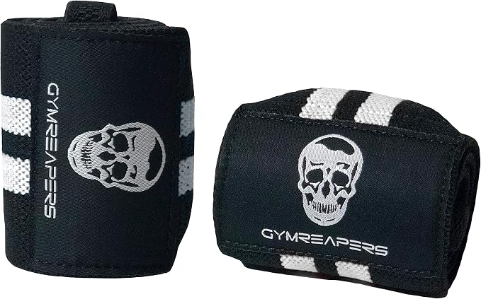 Gymreapers Elbow Sleeves for Weightlifting Powerlifting and Bench Press Support and Compression for Tendonitis Pain Relief 5mm Neoprene Training Gear for Men and Women