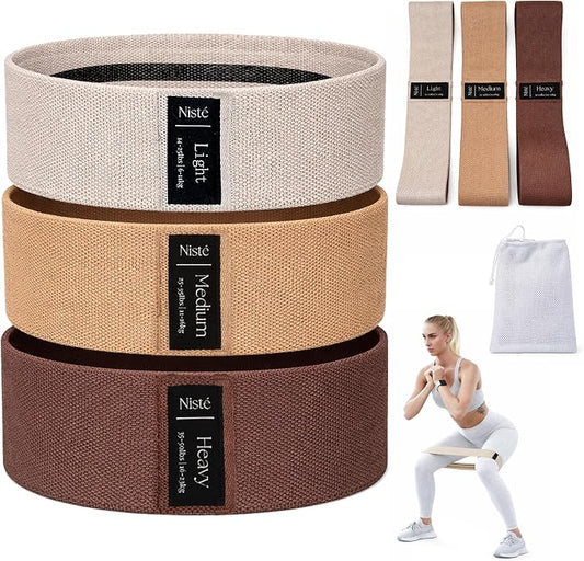 Neutral Resistance Bands Set – Heavy-Duty Exercise Bands for Glutes, Full-Body Strength Training, Home Workouts & Stretching