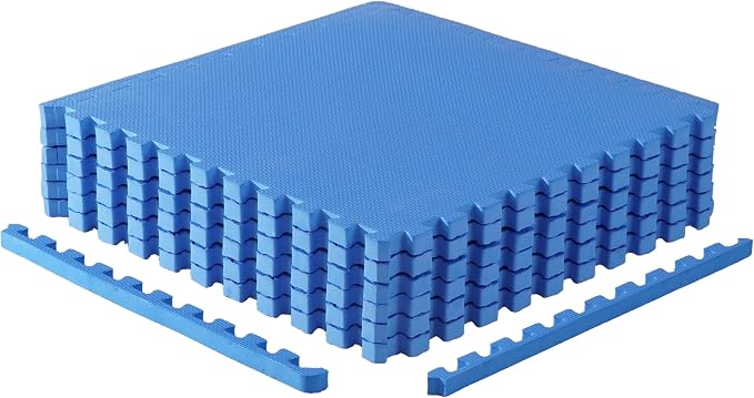 CAP Puzzle Exercise Mats | 1” Thick EVA Interlocking Foam Tiles for Home Gym Flooring | Multiple Options