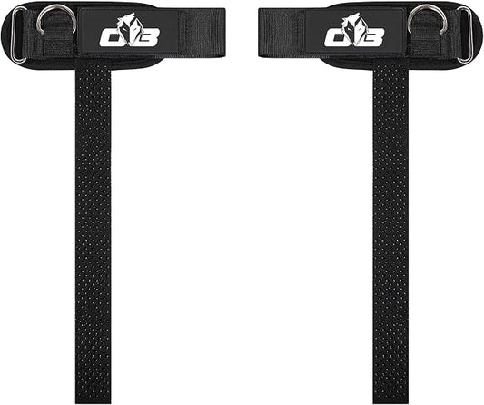 Ekkovision EKKO Weight Lifting Straps With Cuffed D Ring, Wrist Support for Men, Heavy Duty Thick Comfortable Lifting Straps, Secure Fit, Enhanced Grip, Straps for Weightlifting & Gym Training