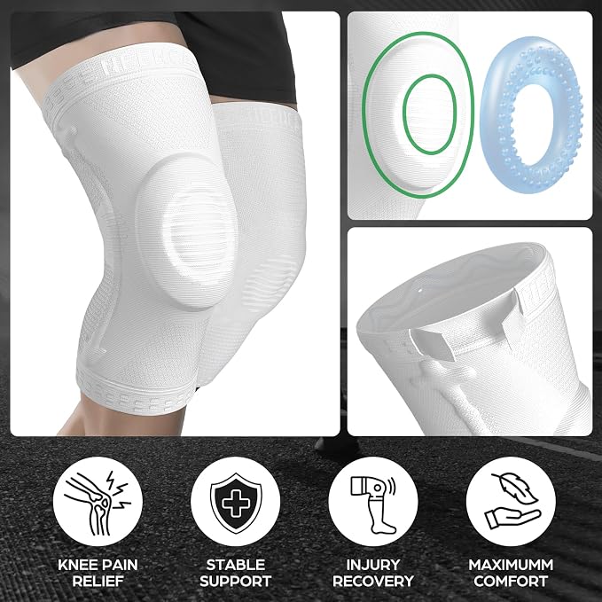 NEENCA Professional Knee Brace, Medical Knee Support for Women & Men Relief | Patented Patella Gel Pad & Side Stabilizers, Compression Sleeve for Knee Pain, Swelling, ACL, PCL, Arthritis, Sports, Workout