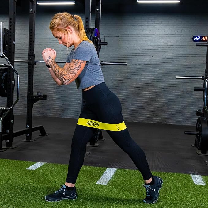Fabric Mini Loop Non-Slip Resistance Band Set | Warm-Up, Physical Therapy, Glute Training, Speed and Agility Exercise Bands