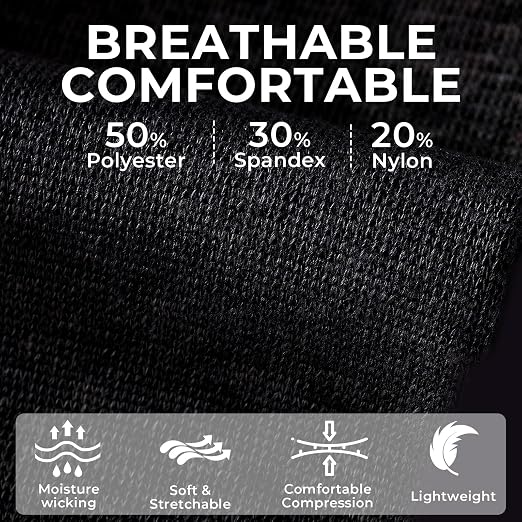 NeoTech Care Ankle Support Sleeve - Open Heel, Light, Elastic & Breathable Knitted Fabric - Medium Compression - For Men, Women, Kids - Right or Left Foot (Black Color, Size M, 1 Pair)