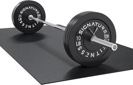 Fitvids 2-Inch Olympic Rubber Weight Plates Sets, Bumper Plates Set Barbell with Mat for Strength Training, 80-370 Lbs Multiple Options