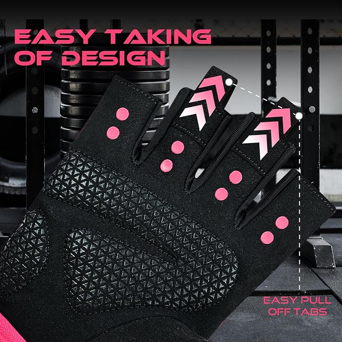 BEAST RAGE Workout Gloves for Men & Women - Fingerless Gym Gloves with Palm Protection, Breathable & Lightweight for Weightlifting, Cycling & Pull Up