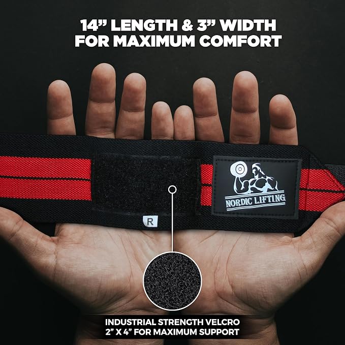 Wrist Wraps + Lifting Straps Bundle (2 Pairs) for Weightlifting, Cross Training, Workout, Gym, Powerlifting, Bodybuilding - Support for Men/Women, Avoid Injury During Weight Lifting