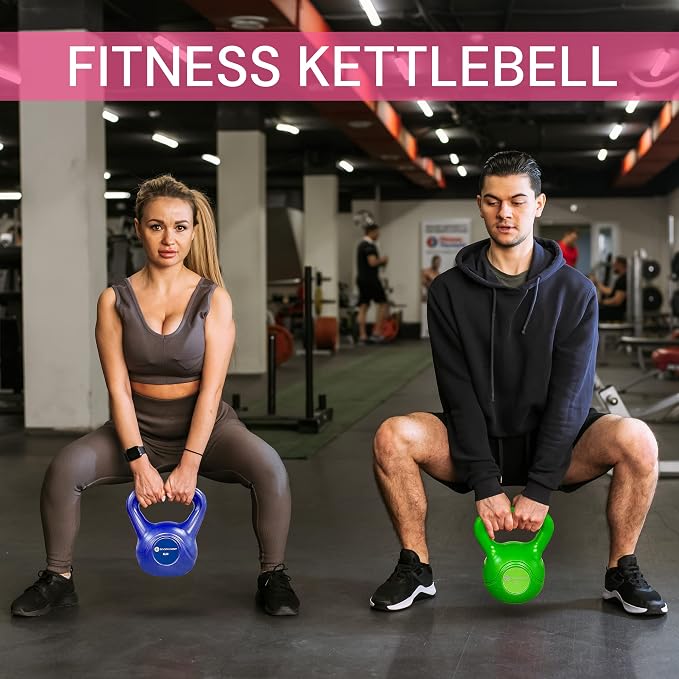 GYMENIST Exercise Kettlebell Fitness Workout Body Equipment Choose Your Weight Size (10 LB)
