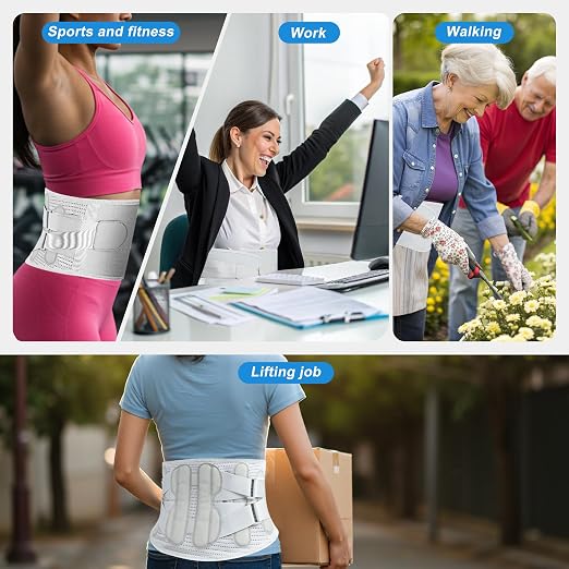 Back Brace for Lower Back Pain Relief for Women Adjustable Lumbar Support Belt Breathable 4D Mesh Fabric for Herniated Disc,Sciatica,Scoliosis Home Work Sports