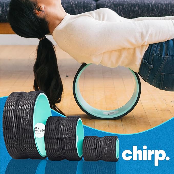 Chirp Wheel+ Foam Roller 3-Pack, Back & Neck Pain Relief, Mint | Back Roller Wheel Set, Foam Roller for Back Pain, Spine Decompression, 4/6/10 in, Neck and Muscle Recovery