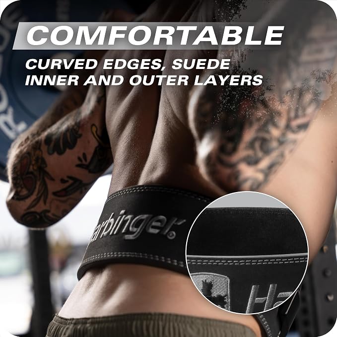 Heavy Duty 10mm Lever Belt for Powerlifting - IPF Approved, 4" Wide, Adjustable Steel Lever Tensioning, Comfort Fit with Suede Lining, Durable Core Support for Heavy Lifting