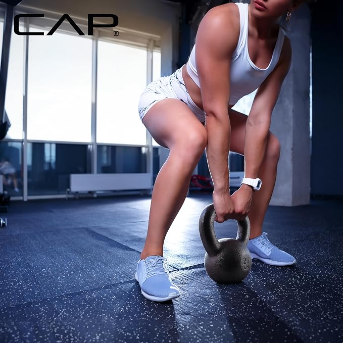 CAP Barbell Cast Iron Kettlebell - Singles and Sets, Multiple Weight Choices