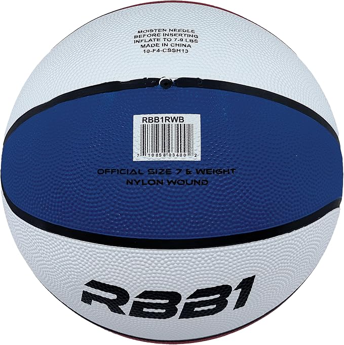 Champion Sports Rubber Basketballs – Durable Indoor & Outdoor Training & Recreational Game Balls, Multiple Sizes & Colors