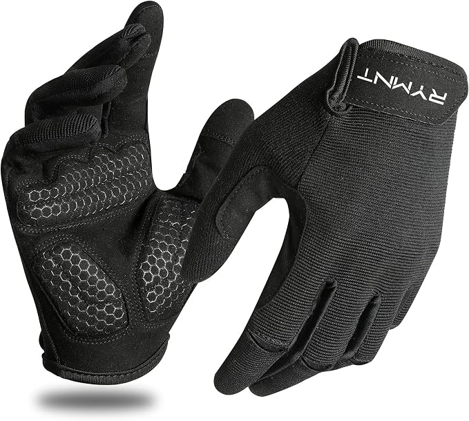 Full Finger Workout Gloves for Men Women, Weight Lifting Gloves Foam Padded | Full Hand Coverage Grip Gym Gloves for Weightlifting, Exercise, Fitness, Training, Cycling, Tactical, Touch Screen, Anti-Slip