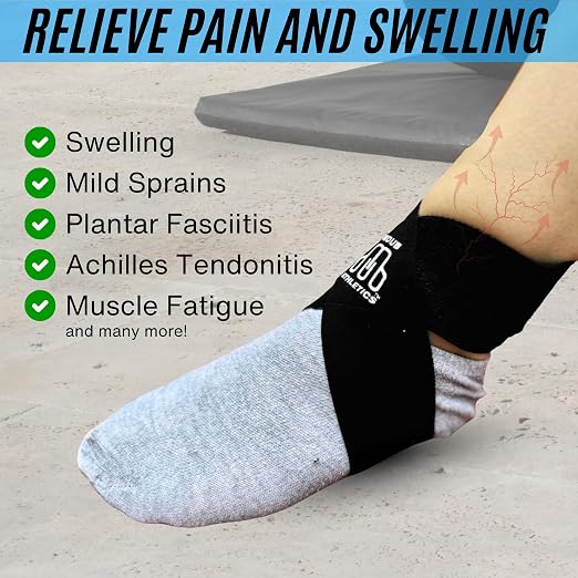 Ankle X Strap for Achilles Tendon and Planter Fasciitis Support, 1 Pack, Ankle Tendonitis Pain Relief Support Brace, Hiking, Soccer, Basketball, Running, Tennis, Volleyball & Pickleball