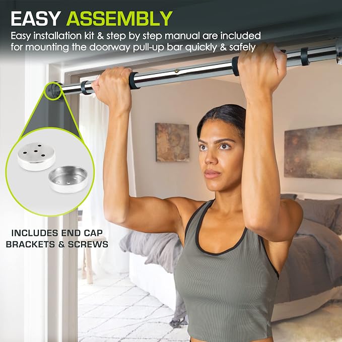 ProsourceFit Pull Up Bar for Multi Use Fitness & Home Gym Exercise
