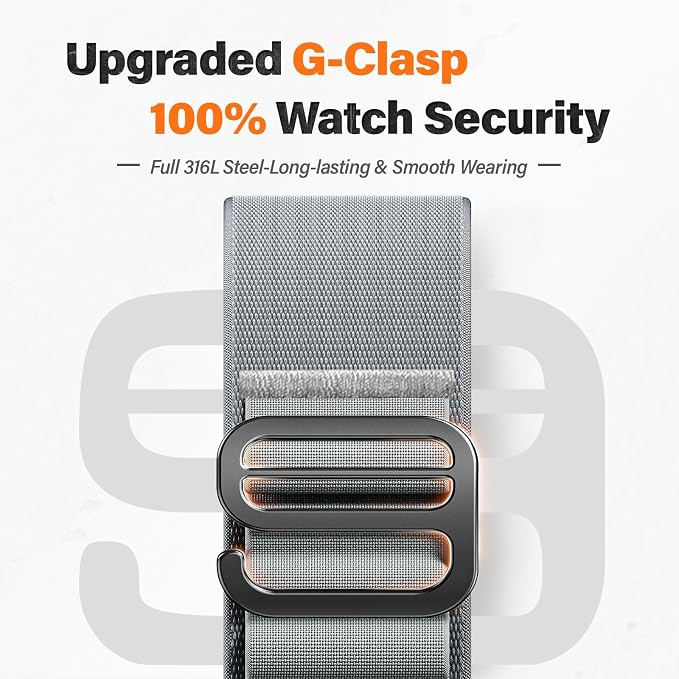 Alpine Loop Nylon Watch Band Compatible with Garmin Fenix 5/6/7/8 47mm, Quickfit 22mm Rugged Watch Bands for Garmin Epix Gen 2/Fenix 8 Pro 47mm/7 Pro/6 Pro/5 Plus/Forerunner 935/S62