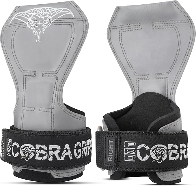 Cobra Grips Weight Lifting Gloves with Adjustable Neoprene Padded Wrist Wraps - Heavy Duty Alternative to Power Lifting Hooks for Deadlifts