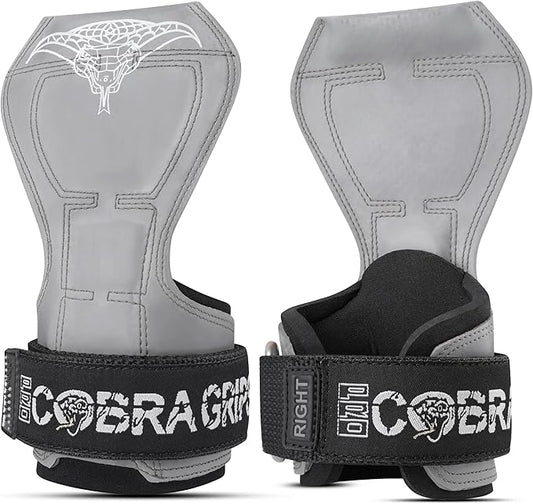 Cobra Grips Weight Lifting Gloves with Adjustable Neoprene Padded Wrist Wraps - Heavy Duty Alternative to Power Lifting Hooks for Deadlifts