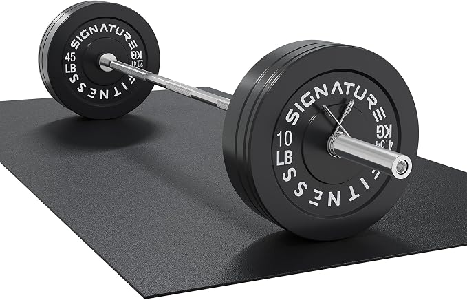 Fitvids 2-Inch Olympic Rubber Weight Plates Sets, Bumper Plates Set Barbell with Mat for Strength Training, 80-370 Lbs Multiple Options