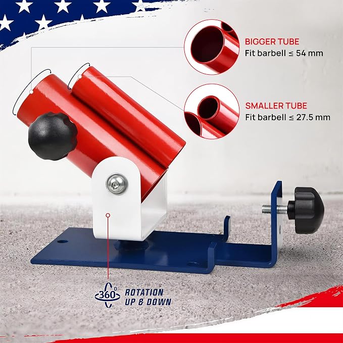 Yes4All Exercise Machine Adjustable T Bar Row Attachment, D Row Handle/Landmine Handle Attachment with Textured Rubber Handles