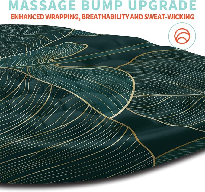 Ergonomic Mouse Pad Wrist Support with Memory Foam Massage Bulge, Carpal Tunnel Pain Relief Mousepad Wrist Rest for Mouse(12x8 inch, Leaves)