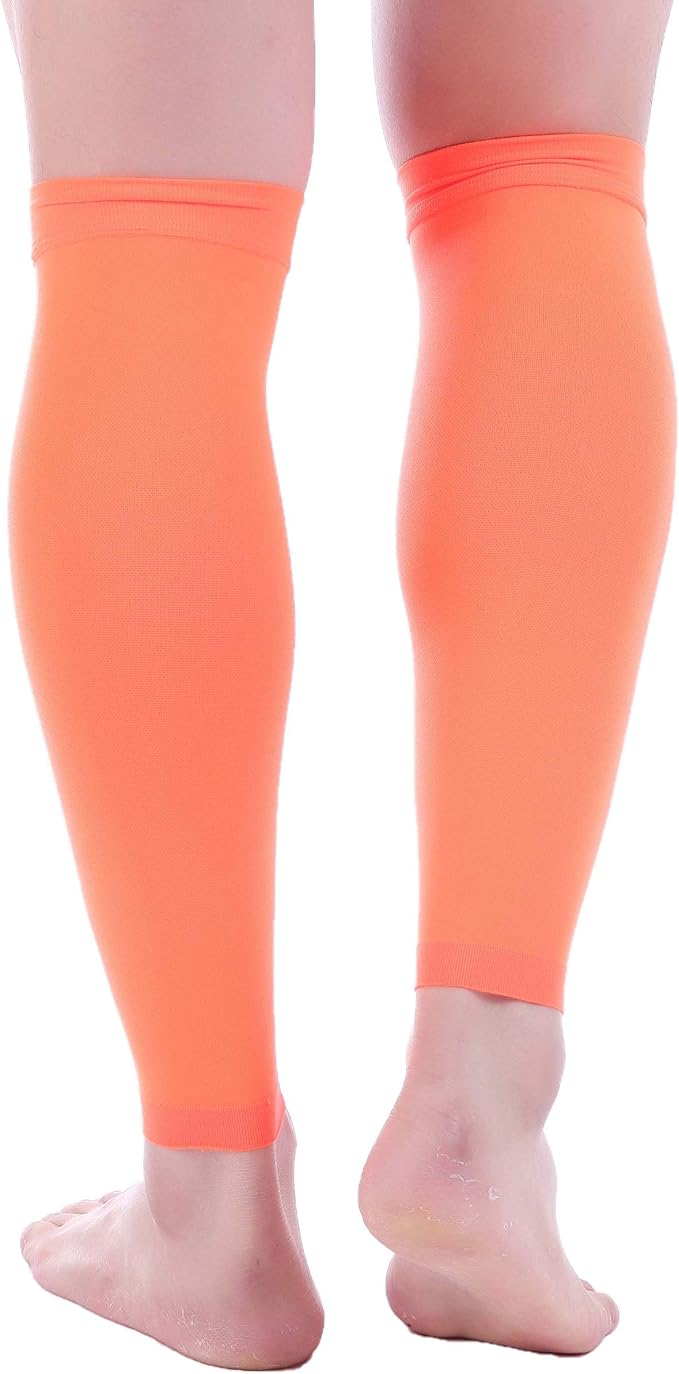 Doc Miller Compression Calf Sleeve for Men & Women, 20-30mmHg | Graduated Support for Running, Shin Splints, Calf Strain, Knee High, Small to 6XL Plus Size