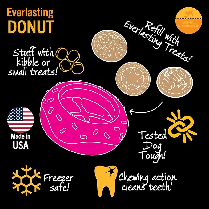 Starmark Everlasting Treat Donut Toy for Small Dogs