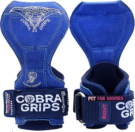 Cobra Grips Weight Lifting Gloves with Adjustable Neoprene Padded Wrist Wraps - Heavy Duty Alternative to Power Lifting Hooks for Deadlifts