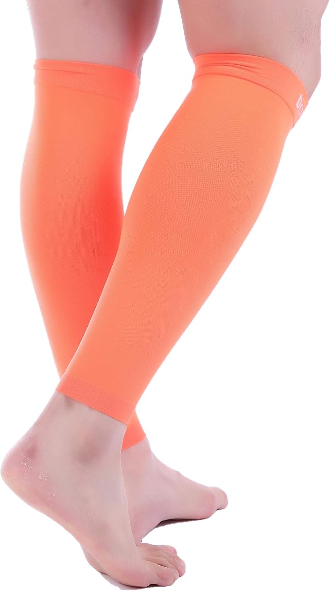 Doc Miller Compression Calf Sleeve for Men & Women, 20-30mmHg | Graduated Support for Running, Shin Splints, Calf Strain, Knee High, Small to 6XL Plus Size