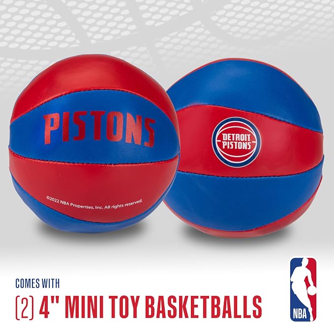 Franklin Sports NBA Toy Basketballs - 2 Pack of Kids Soft Mini Basketballs for Over The Door + Indoor Hoops - NBA Fan Shop