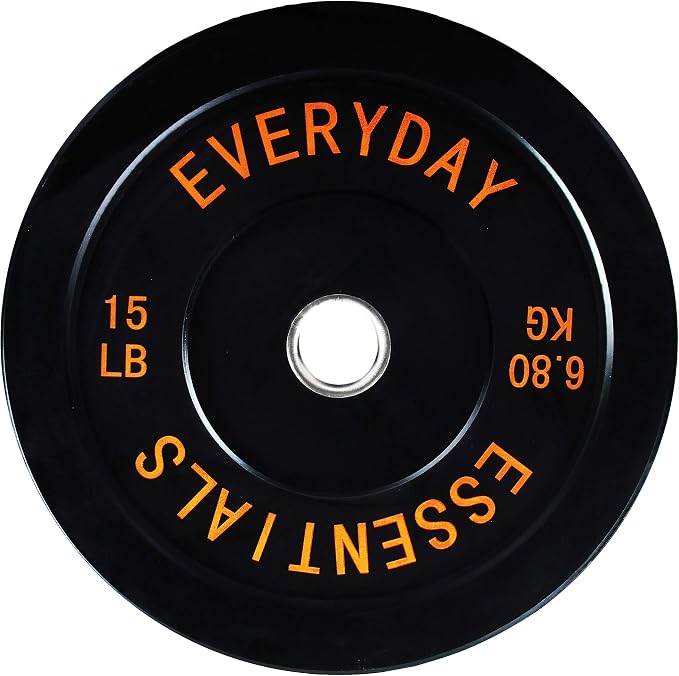 Fitvids 2-Inch Olympic Bumper Plates, Perfect Weight Plates for Weightlifting and Strength Training, Multiple Weights Available