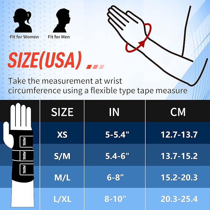 FEATOL Carpal Tunnel Wrist Brace Night Support 2 Pack - Wrist Splint for Pain Relief Tendonitis, Sprained, Arthritis - Metal Splint Stabilizer With Hand Brace -FOR Sleeping Women Men -Right&Left(M/L)