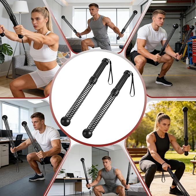 Battle Ropes Cordless & Ropeless for Home Gym – Portable Workout & Exercise Rope for Strength Building, HIIT & Low-Impact Training