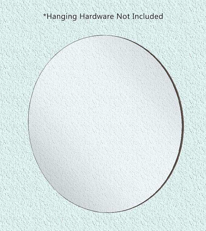 Marketing Holders Acrylic Mirror Round 22 Inch Reflective Circle Tiles DIY Crafts Boats RV Campers Lightweight Durable Ideal for Home Architectural Design Kids Vanity Gyms