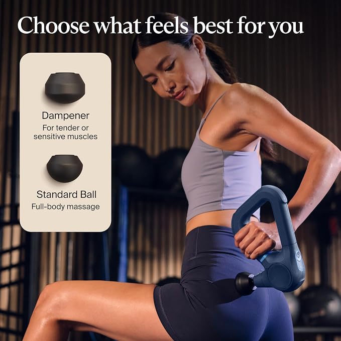 TheraGun Therabody Prime 6th Gen Deep Tissue Massage Gun | Navy | Powerful Percussive Massage With 5 Speeds & A Rugged, Durable Design to Relieve Muscle Pain & Speed Up Recovery