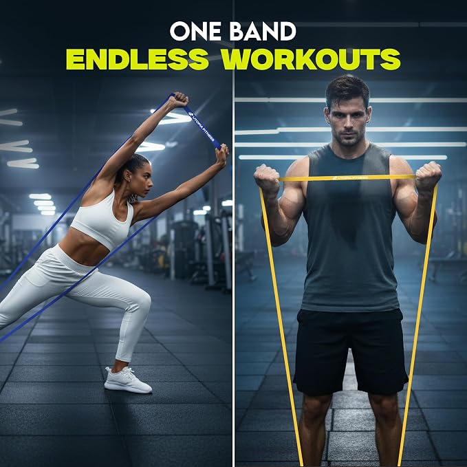 Utopia Fitness Pull Up Bands, Pull Up Resistance Bands Set of 5, Heavy Duty Pull Up Assistance Bands 8-125 lbs, Resistance Bands for Working Out, Strength Training, Physical Therapy for Men & Women