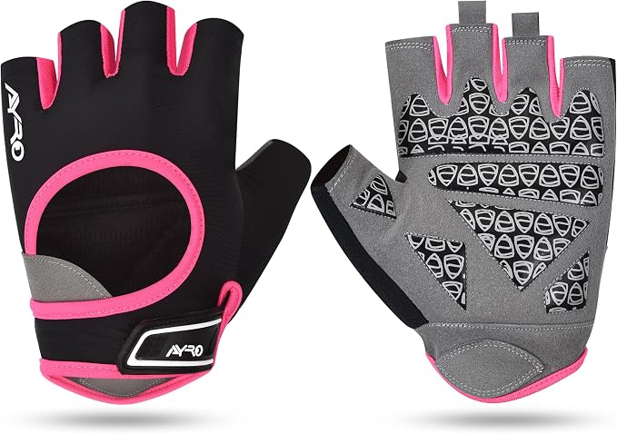 AYRO Breathable Weight Lifting Gloves, Gym Gloves for Men & Women with Extra Grip, Workout Glove for Men with Full Palm Protection, Removal with Durable Closure, for Weightlifting