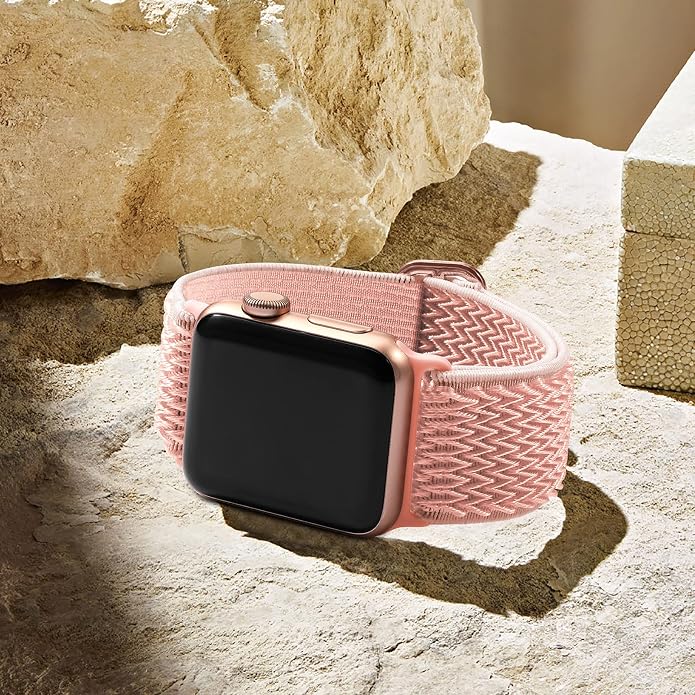 Lerobo Stretchy Nylon Solo Loop Band, Compatible with Apple Watch Series 11 10 9 8 7 6 5 4 3 SE3/2/1 Ultra3/2/1, Adjustable Strap for iwatch Band 44mm 45mm 46mm 49mm 42mm 40mm 41mm 38mm for Women Men
