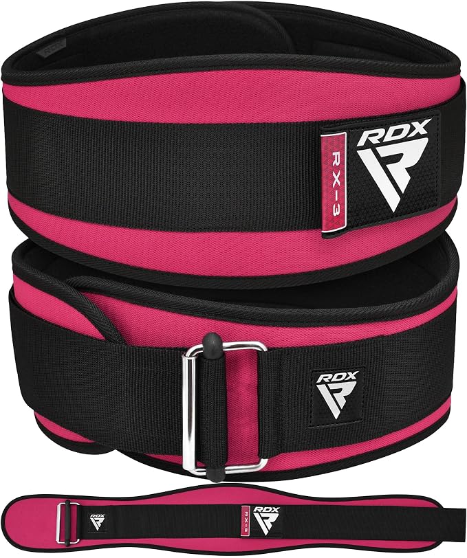 RDX Weight Lifting Belt AUTO LOCK, 6.5” Padded Back Support, Men Women Gym Fitness Strength Training, Bodybuilding Powerlifting Weightlifting Workout, Deadlift Squat, Pro Exercise Equipment
